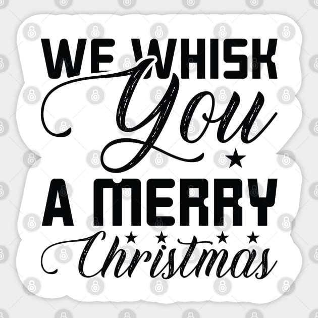 We Whisk You A Merry Christmas Sticker by Satic